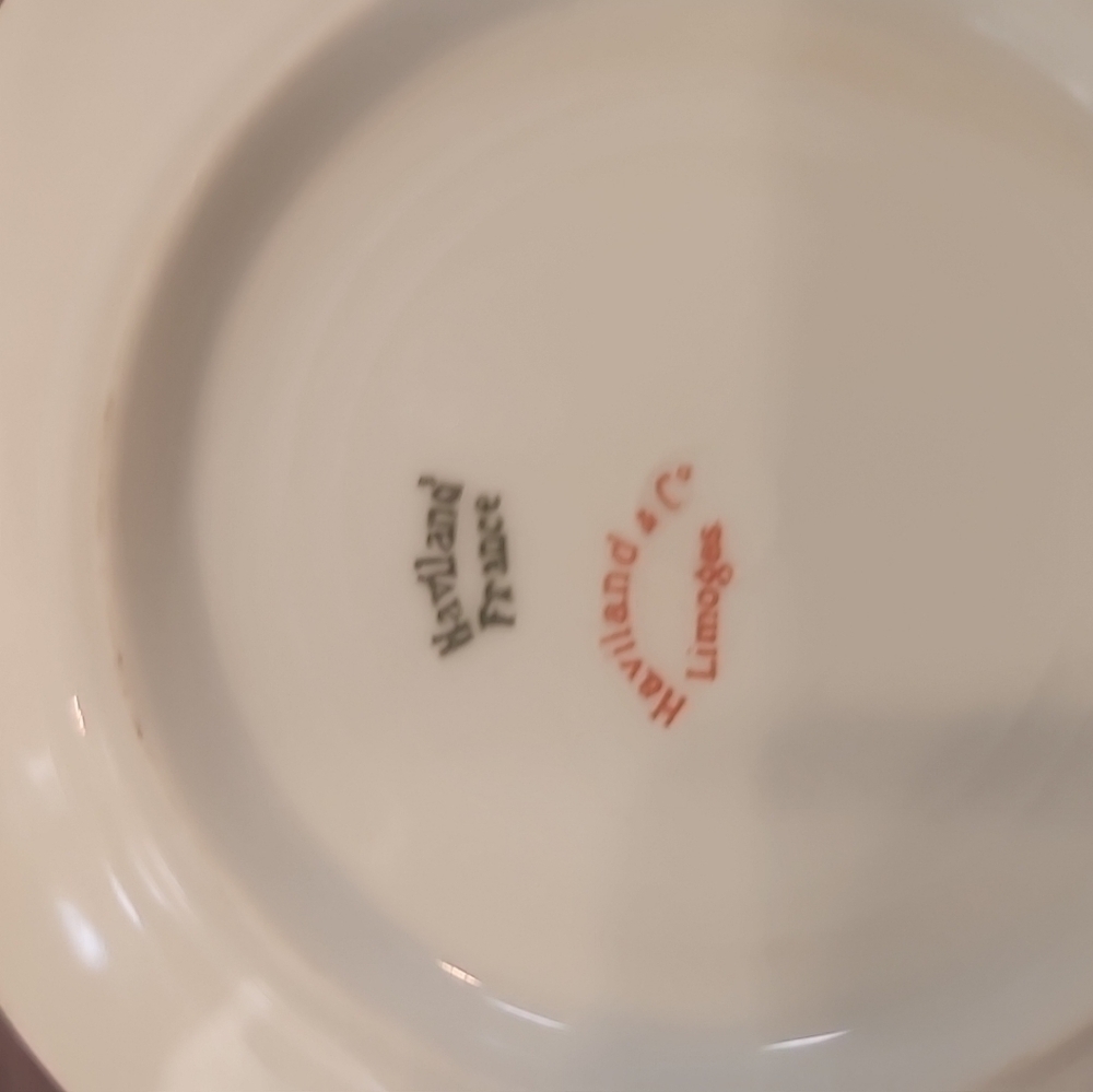 Haviland Limoges Shamrock Gilt 4.5 inch Saucers Lot of 10 - Picture 3 of 6